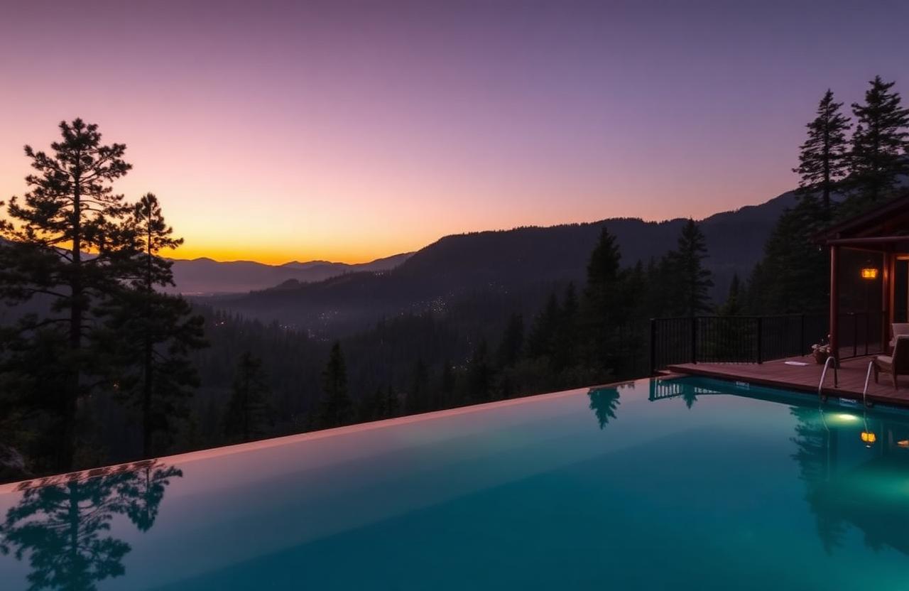 Stay high above the valley in quiet comfort