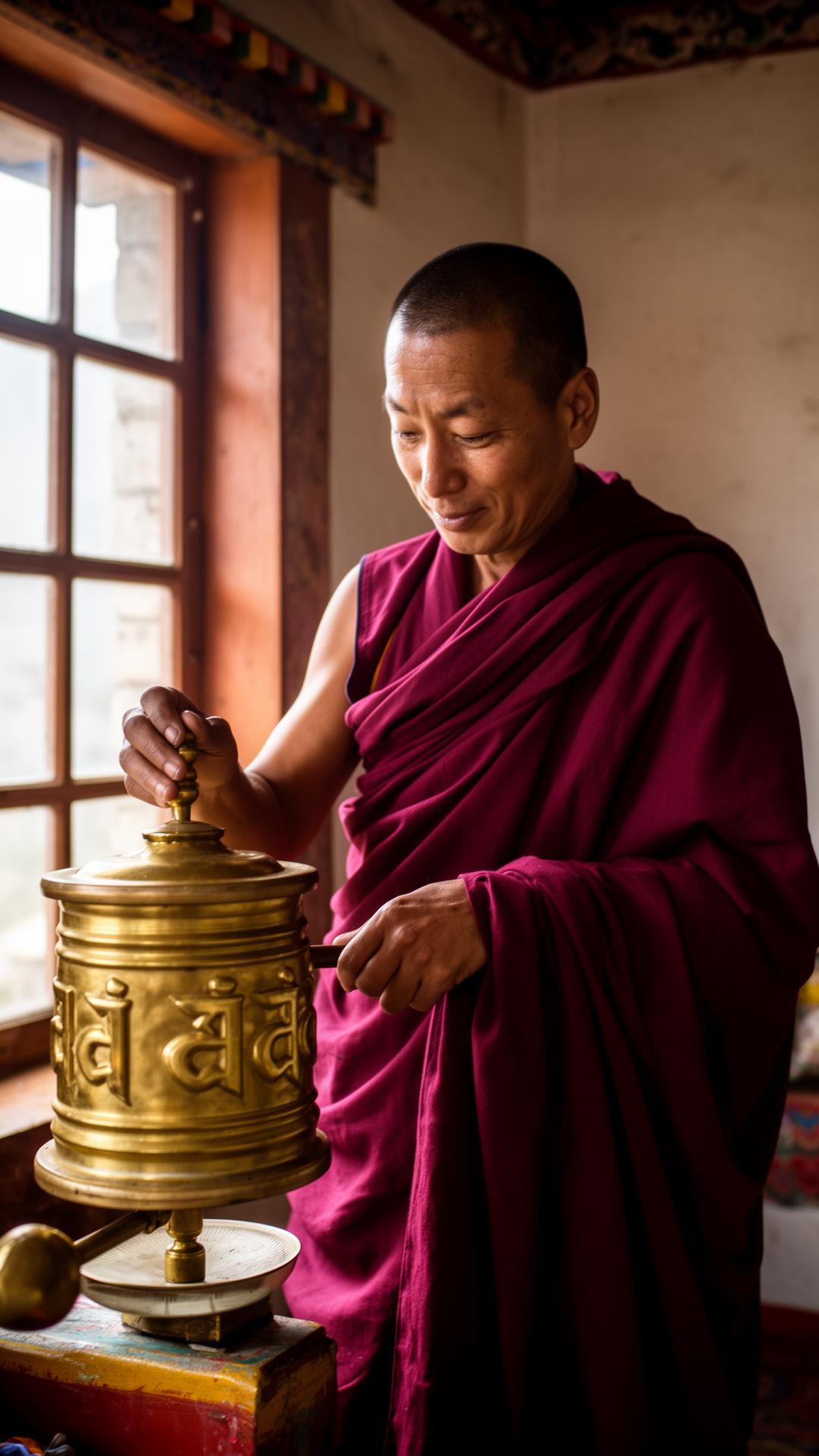 Mornings in a mountain monastery
