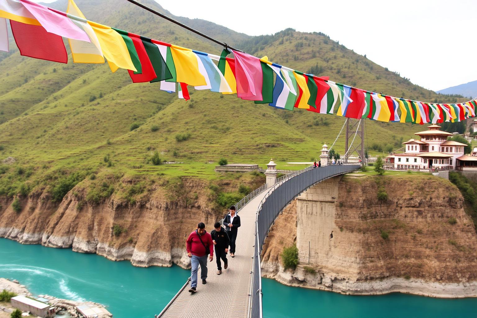 Cross the rivers of Punakha