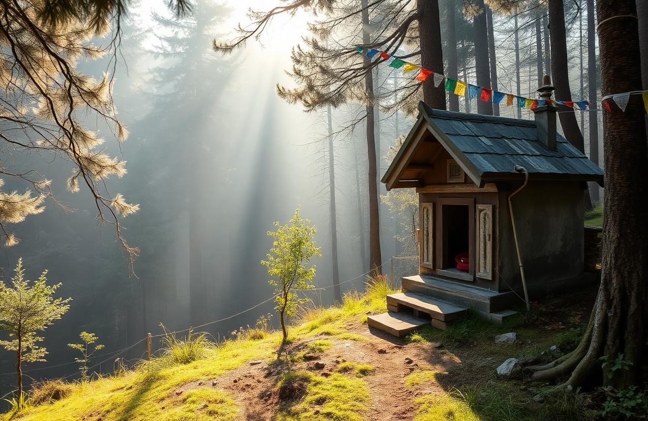 Mornings in a mountain monastery